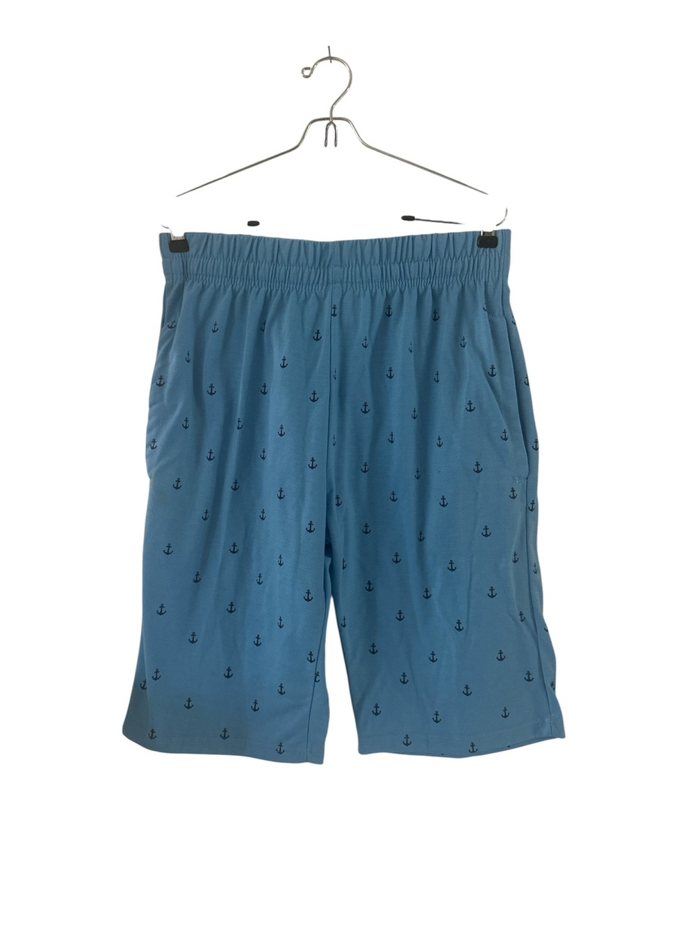 Marx & Dutch Blue Anchor-Print Loungewear Shorts sz L